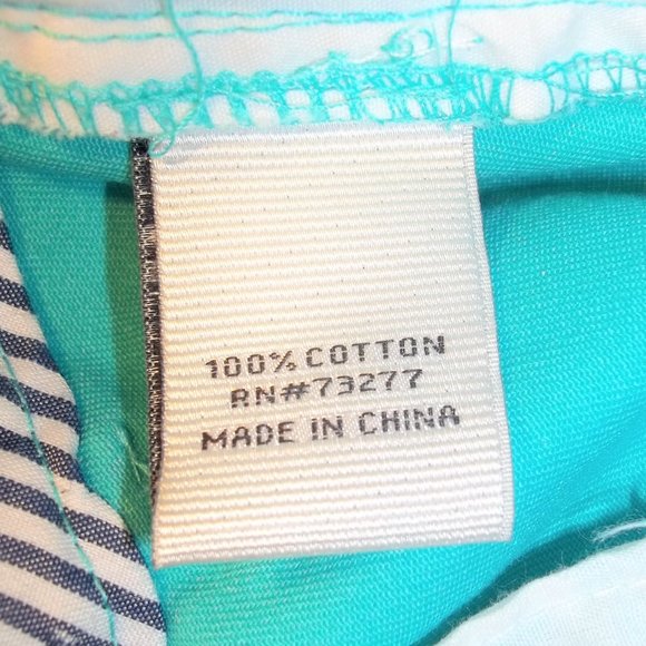 Stylus Womens Shorts Size 4 Casual Flat Front Pockets Belt Loops Zip Teal - Picture 5 of 6